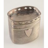 A 19th century Dutch silver spice box.