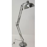 A large floor standing anglepoise standard lamp,