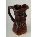 A treacle glazed Wellington commemorative jug,