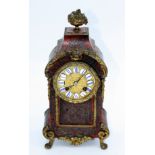 A French boulle mantle clock, 19th century,