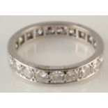 A good platinum eternity ring set 20 diamonds.