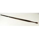 A steel sword, length 102cm, width 4cm.