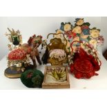 Miscellaneous to include, Victorian ornamental pin cushions etc.