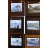 A wooden box of magic lantern slides. Subject: a holiday in Palestine 1937.