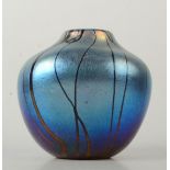 A Norman Stuart Clarke vase, signed and dated 97 to base, height 10.5cm.