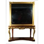 An impressive console table in the manner of James Del Vecchio,