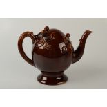 A brown glazed Copeland & Garrett Cadogan type teapot.