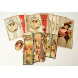 A collection of Victorian paper bookmarks and similar ephemera,