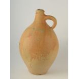 A German stoneware large jug, roulette numbered four to the shoulder and the neck, height 43.5cm.