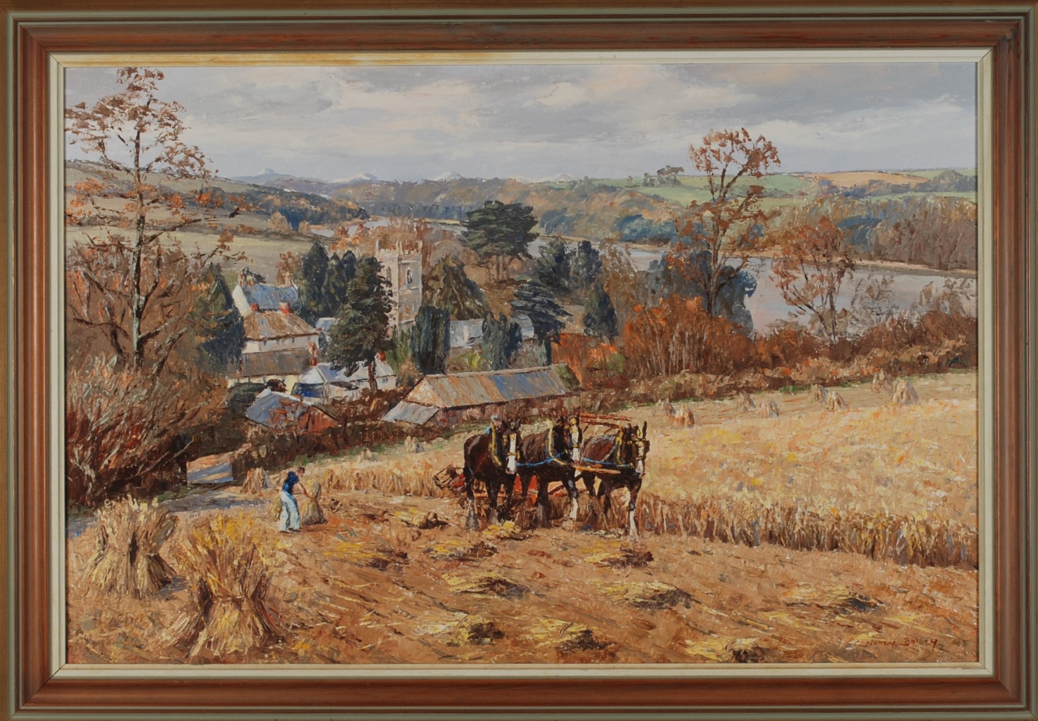 Nancy BAILEY (1913-2012) Harvest Field, - Image 2 of 2