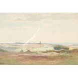 John FARQUHARSON (1865-1931) A View Towards St Buryan ? Watercolour Signed 24 x 34cm