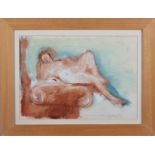Naomi FREARS (1963) Reclining Figure - Piazzale Michalagnelo Mixed media Signed,