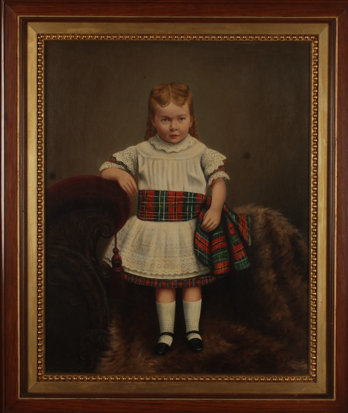 S J PRIEST Portrait of a Scottish Girl Oil on canvas Signed and dated 1894 50 x 39cm Together with - Image 2 of 6