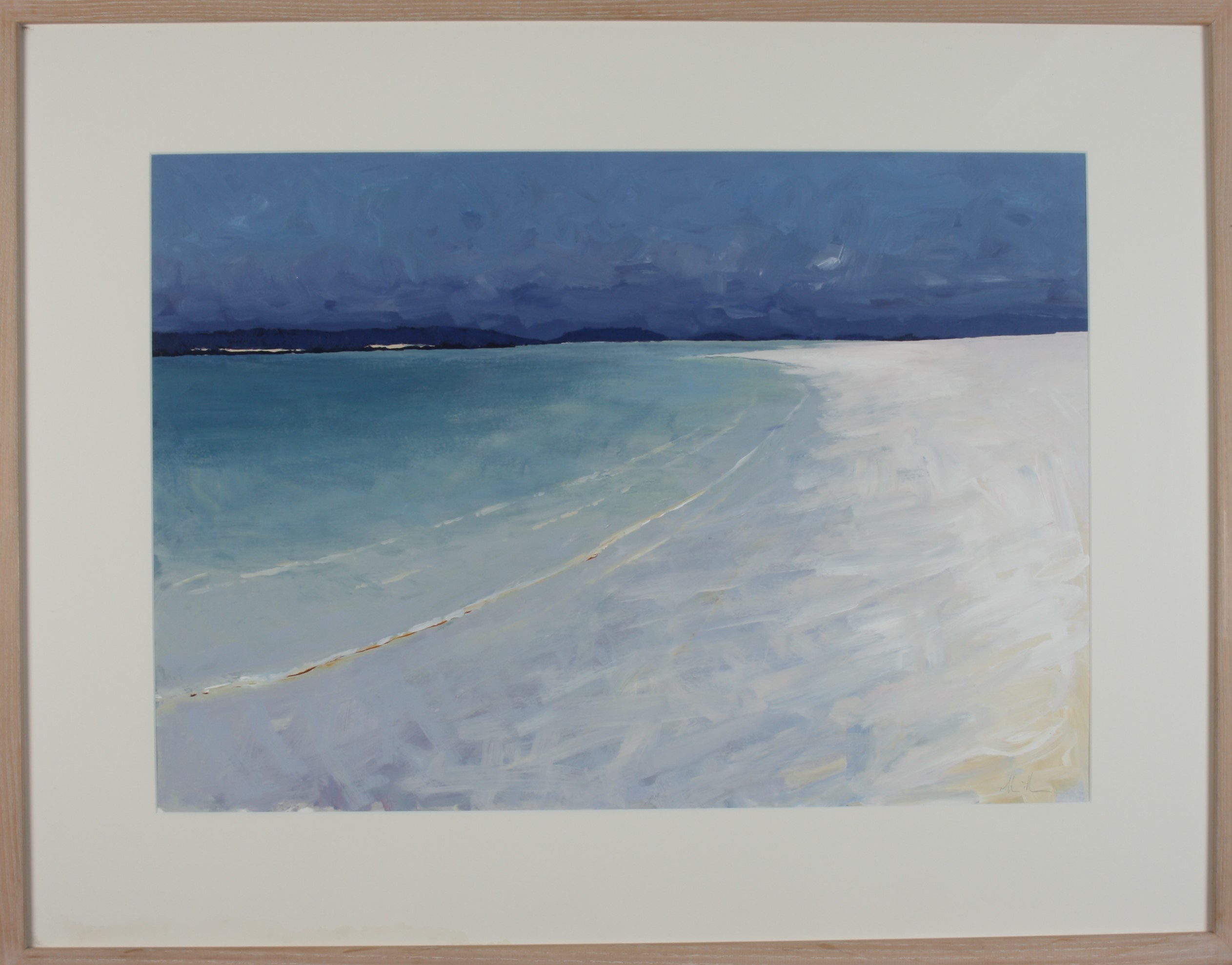 Mike HINDLE (1966) St Martins and Eastern Isles from Tresco Acrylic Signed Further signed and - Image 2 of 2