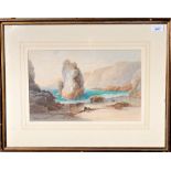 Sydney E. HART (1867-1921) Coastal Scene Watercolour Signed 23.5 x 37.