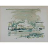 Alfred BIRDSEY (1912-1996) Bermudian view Watercolour Signed 49 x 64cm