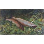 Sophie ANDERSON (1823-1903) Penrose Trout Oil on board Signed and inscribed "To Mrs Rogers with