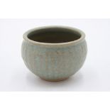 Katharine PLEYDELL-BOUVERIE (1895-1985) Celadon glazed ribbed body bowl Height 8cm, diameter 11.