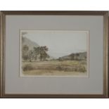 John LINNELL (1792-1882) Llanberris, N.Wales Watercolour Signed and inscribed Dated 1813 19.5 x 28.
