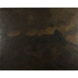 After Kyffin WILLIAMS (1918-2006) Mountains Oil on canvas Signed with initials into the soft