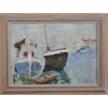 Style of Alethea GARSTIN (1894-1978) Harbour Oil on board 23 x 32cm Condition report: