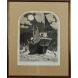 Graham CLARKE (1941) Valiant Etching Signed, inscribed and numbered #74/100 Plate size: 34.