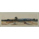 Peter DE WINT (1784-1849) Harvesters Watercolour 14 x 45 cm Condition report: Not