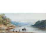 Hariette Anne SEYMOUR (1830-?) Daybreak on the Looe (sic) A view from Loe Bar looking towards