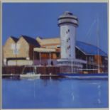 Phil JOHNS Maritime Museum, Falmouth Acrylic on board Signed 44 x 45.