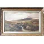 George Henry JENKINS A Fisherman Beside a Moorland Stream Oil on canvas Signed 33.