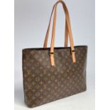 A Louis Vuitton monogram shoulder bag, cow hide leather handles,