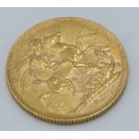 A late Victorian sovereign 1900 very fine.