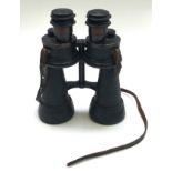 A pair of WWII German U-boat 7 x 50 binoculars by Leitz, stamped 7 x 50 b.e.h.