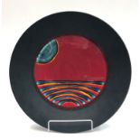 A Poole pottery Limited Edition Millennium charger, designed by Alan Clarke, No 0707 of 2000,