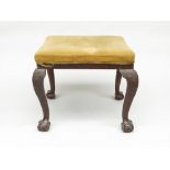 A mahogany stool, 19th century,
