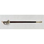 A George V officer's dress sword with pierced and engraved hilt, shagreen grip,