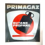 An enamel advertising sign, Primagaz, height 50cm, width 45cm.