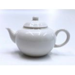 A Chinese blanc de chine teapot, height 7cm.