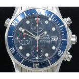 An Omega Seamaster Professional chronometer stainless steel cased wristwatch with bracelet number