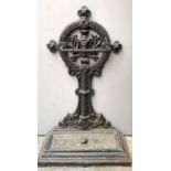 A cast iron stick stand, 19th century,