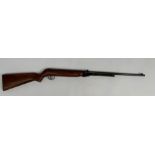 A Webley Mark 3 22 air rifle, with walnut stock and original paperwork, serial number 27887,