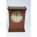 An RAF officers mess mahogany cased mantle clock, the base inscribed with crown motif above G.R.