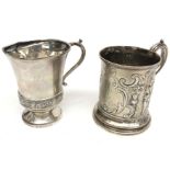 A silver mug repousse decorated with the Greek Goddess Demete by Charles Reily & George Storer,