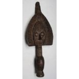 An African wooden Kota tribal reliquary figure, Gabon, height 40cm width 15cm.
