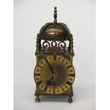 A Smiths lantern style clock, mid 20th century, in fitted case,