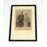 A Dorothy Wilding Royal photograph of George VI and Elizabeth, signed in ink and dated 1943,