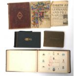 A Victorian leather bound album of sketches and engravings,