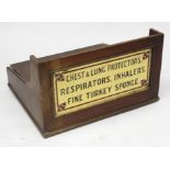 A chemist's mahogany dispensing desk, 19th century,