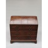 A George III mahogany bureau,