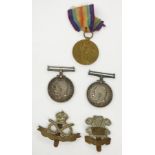 A pair of first world war medals to '265523 Private G.H.